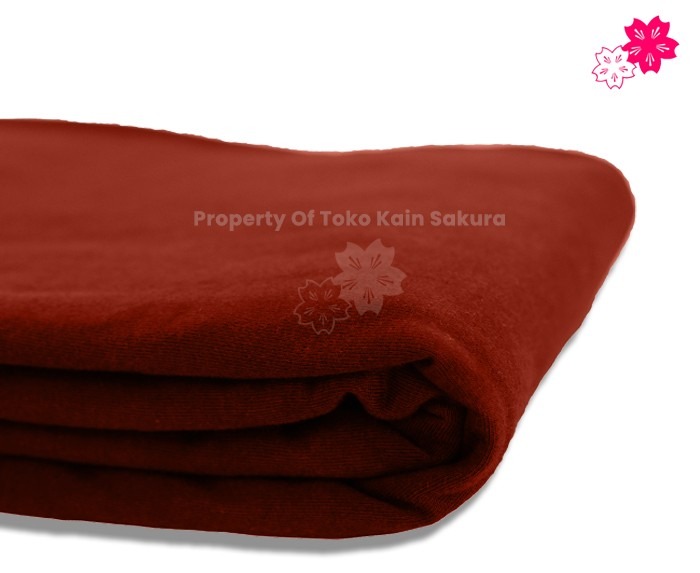 Cotton Combed 30s - Merah Bata